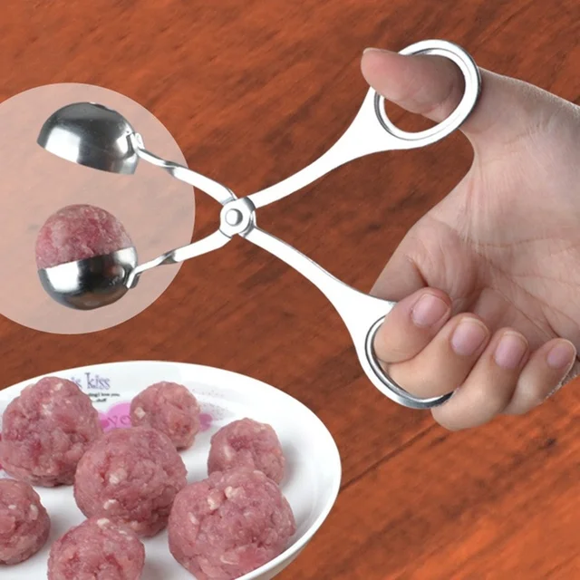 Stainless Steel Meatball Maker Clip Fish Ball Rice Ball Making Mold Form Tool Kitchen Accessories Gadgets cuisine 1