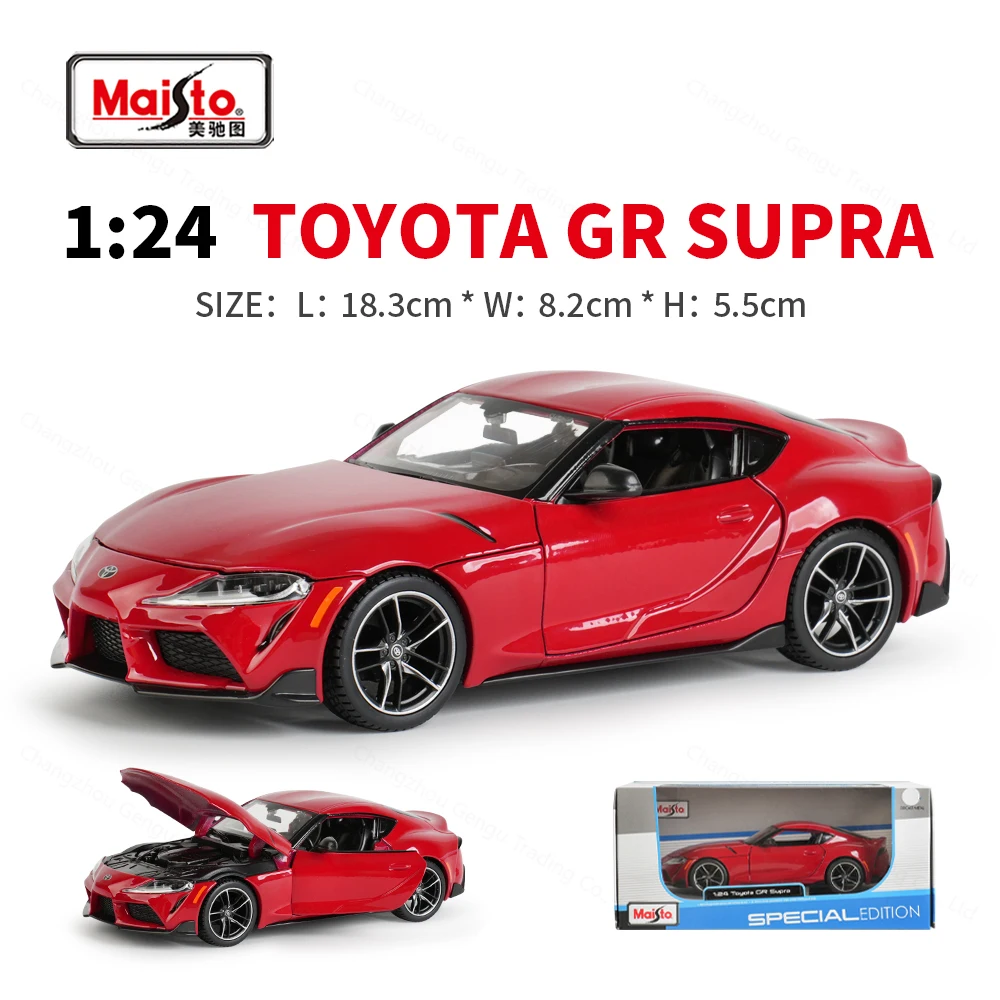 Maisto 1:24 Toyota GR Supra Static Die Cast Vehicles Collectible