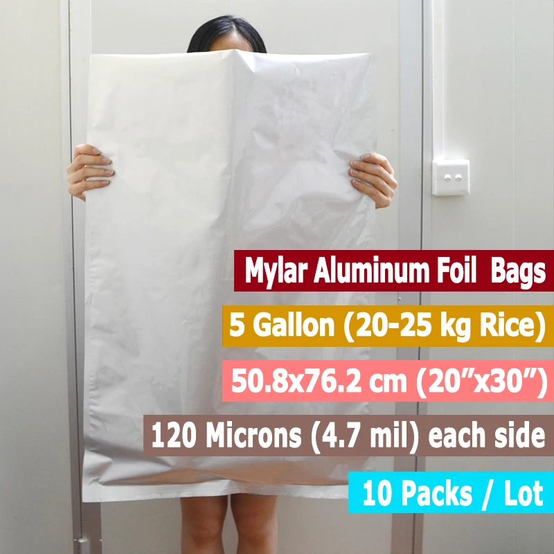 Wisedry 1 Gallon Mylar Bags unboxing and review 