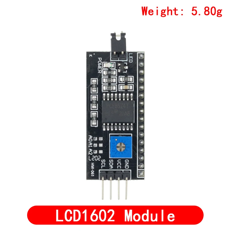 Enhanced Blue-Green I2C LCD Display Module