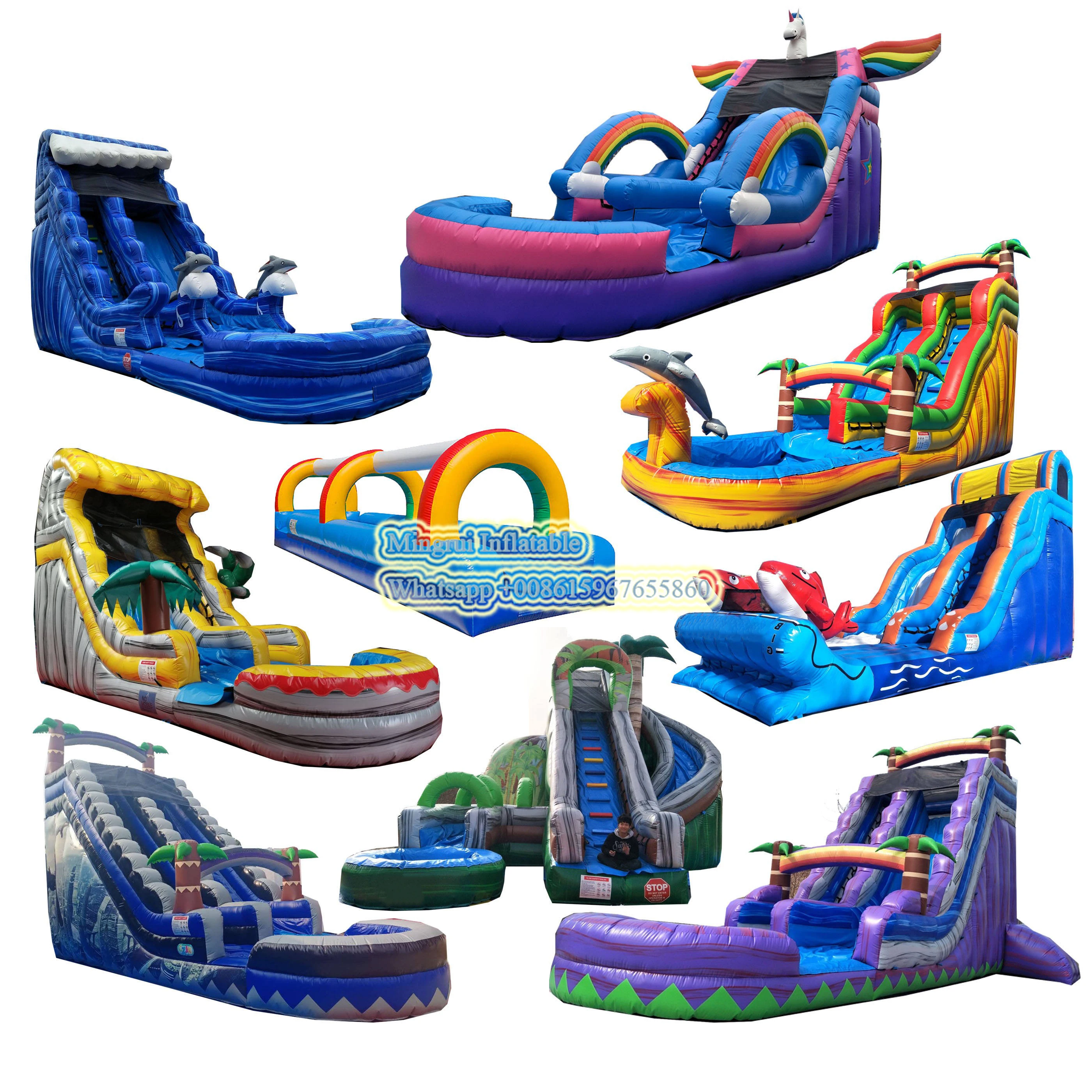 Commercial Inflatables Bounce House Kids Jumper Bouncer Castle Large Inflatable Water Slide Outdoor Games for Adults