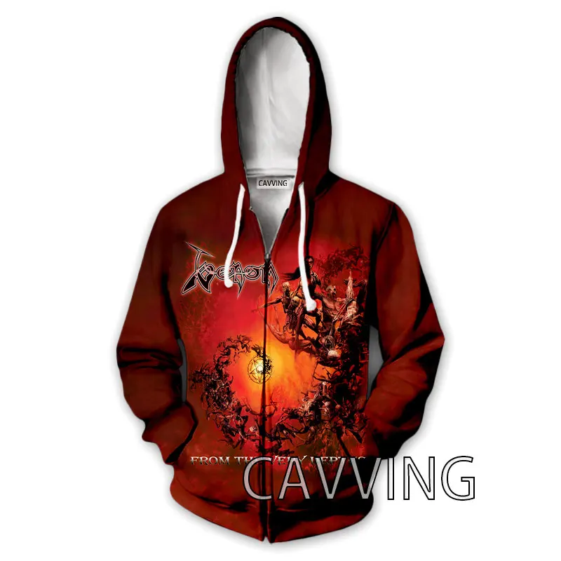 New Fashion Women/Men's 3D Print Venom Band  Zipper Hoodies Zip Up Hooded Sweatshirts Harajuku Hoodie Hip Hop Sweatshirts 2