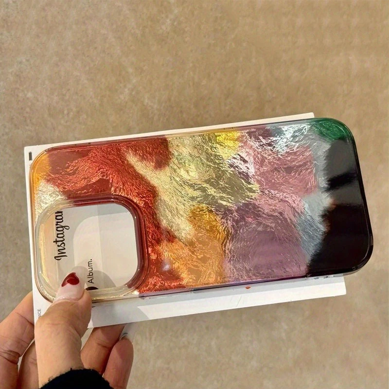 Artistic Gradient Glacier Design Shockproof Bumper Case