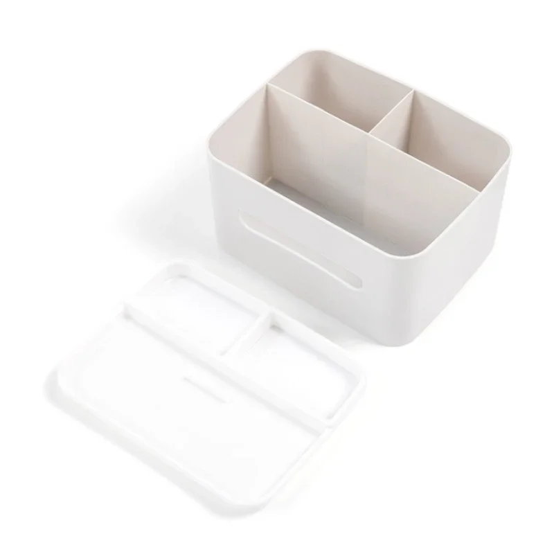 1pc Desktop Organizer Tissue Box Multi-function Remote Clutter Storage Cell Phone Holder Car Tissue Box Desk Storage Tools 3