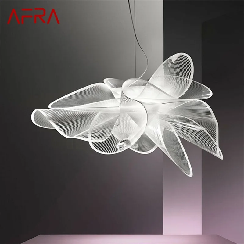 

AAFRA Nordic Pendant Lamp Modern LED White Creative Decorative Fixtures For Living Room Dining