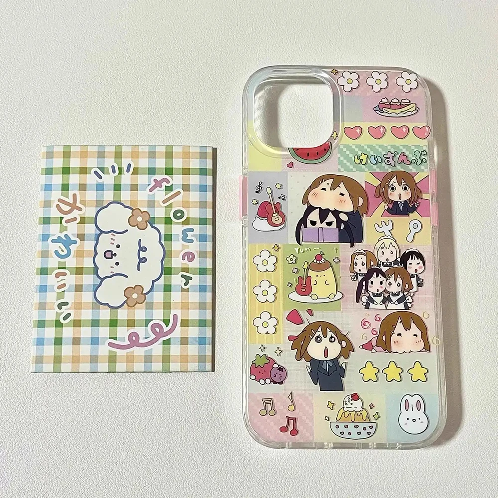 Anime K-ON Girls Feather Texture Hard Phone Case