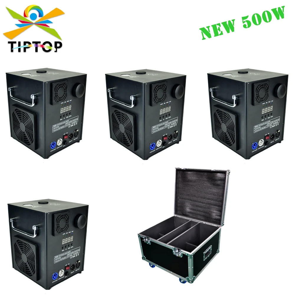 

4IN1 Flightcase Pack 500W Вверх струйная сценическая система холодного зажигания фонтана холодный фонтан пожарная машина для фотовспышки