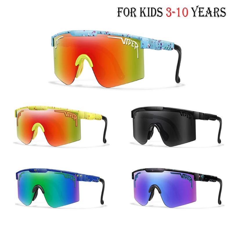 PIT VIPER Outdoor Cycling Glasses for 3-8 years old Kids Eyewear Party Running Sports Goggles Anti-glare Anti-sun Eyewear