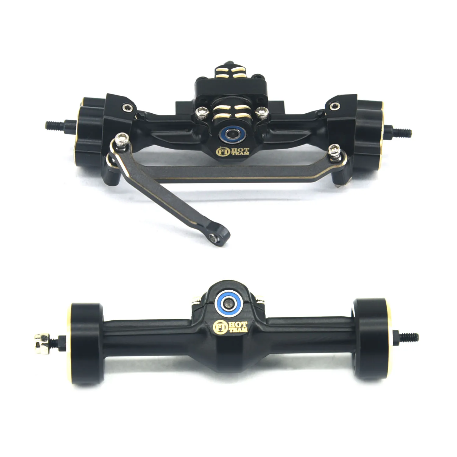 핫 팀 하비 황동 프론트 리어 액슬 황동 텅스텐 스틸 캡슐 +4.9mm 무게추 12/13/14/16T 기어 SCX30 RC카 업그레이드 부품