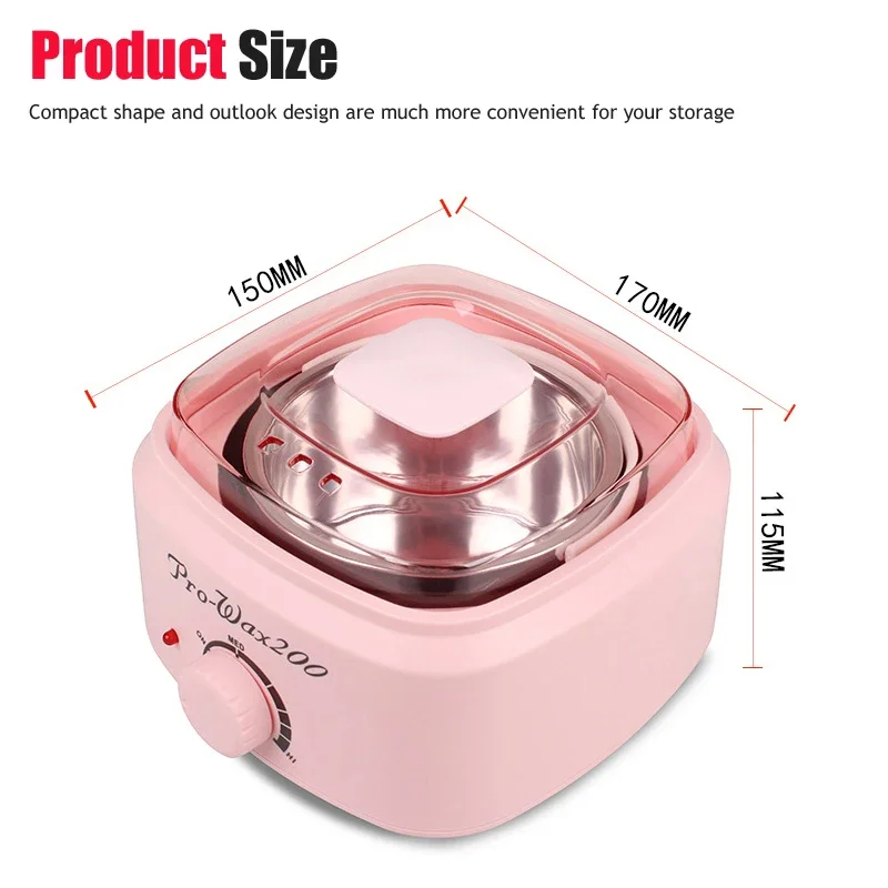 500ml Big Size Wax Machine for Hair Removal Depilatory Wax Heater Dipping Pot Paraffin Waxing Warmer Wax-melting Epilator images - 6