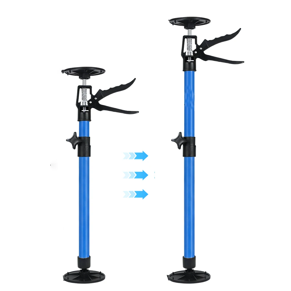 50-115cm Labor-Saving Telescopic Support Rod Cabinet Jack Drywall Construction Tool Extensible Non-slip Hand Lifting Jack Too
