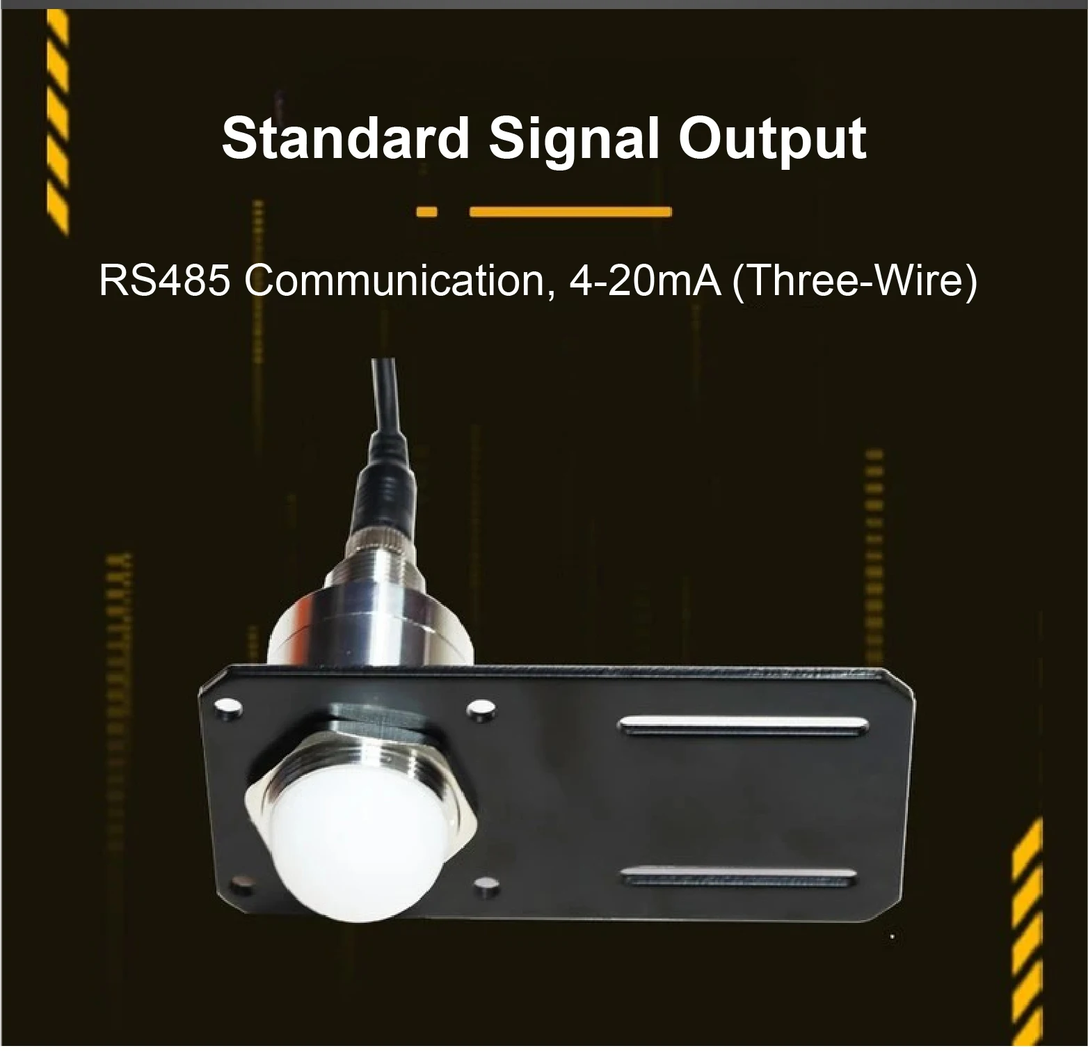 80GHz Aviation Connector Radar Level Sensor Waterproof Stainless Steel 3-12m RS4