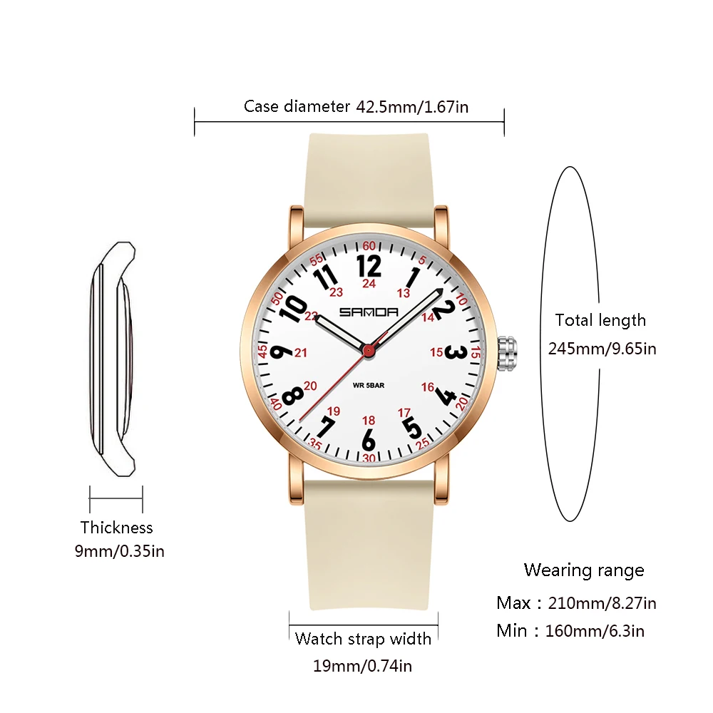 Fashion Ultra-thin Women's Watches, Soft silicone strap Designer Quartz Watch For Woman,Simple Elegant Analog Lady Wristwatches 2
