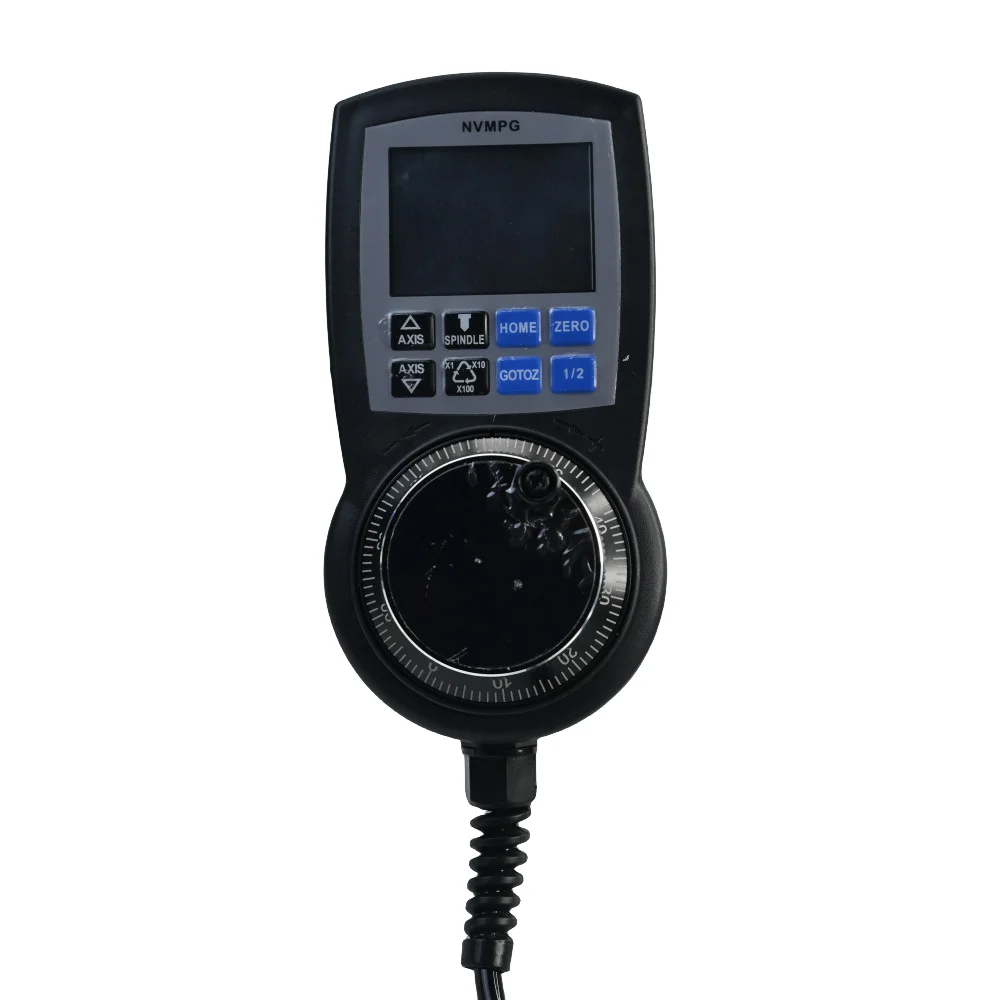 

NVMPG CNC Control Pendant With LCD Display Serial Communication MPG Handwheel Encoder Support Up To 6Axis Mach3 Control Card