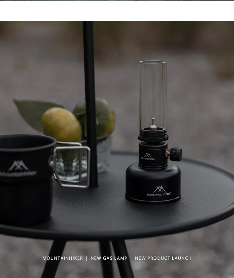 MOUNTAINHIKER Neue Outdoor Gas Licht Set Picknick Camping Retro Dekorative Ambiente Licht Kreative Desktop Nacht Gas Lampe – Detail 15