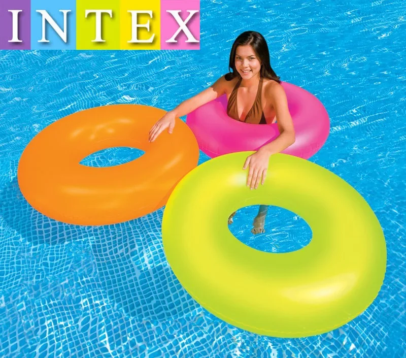 Intox 59262 Adult Swimming Ring Glowing Underwater Light Swimming Circle Lifesaving Ring Sports And Entertainment Products