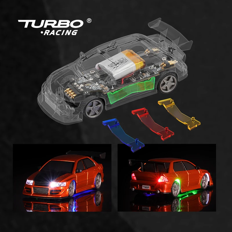 Turbo Racing 1:76 Αυτοκίνητο RC 2.4GHz - Μίνι Αγωνιστικό Αυτοκίνητο