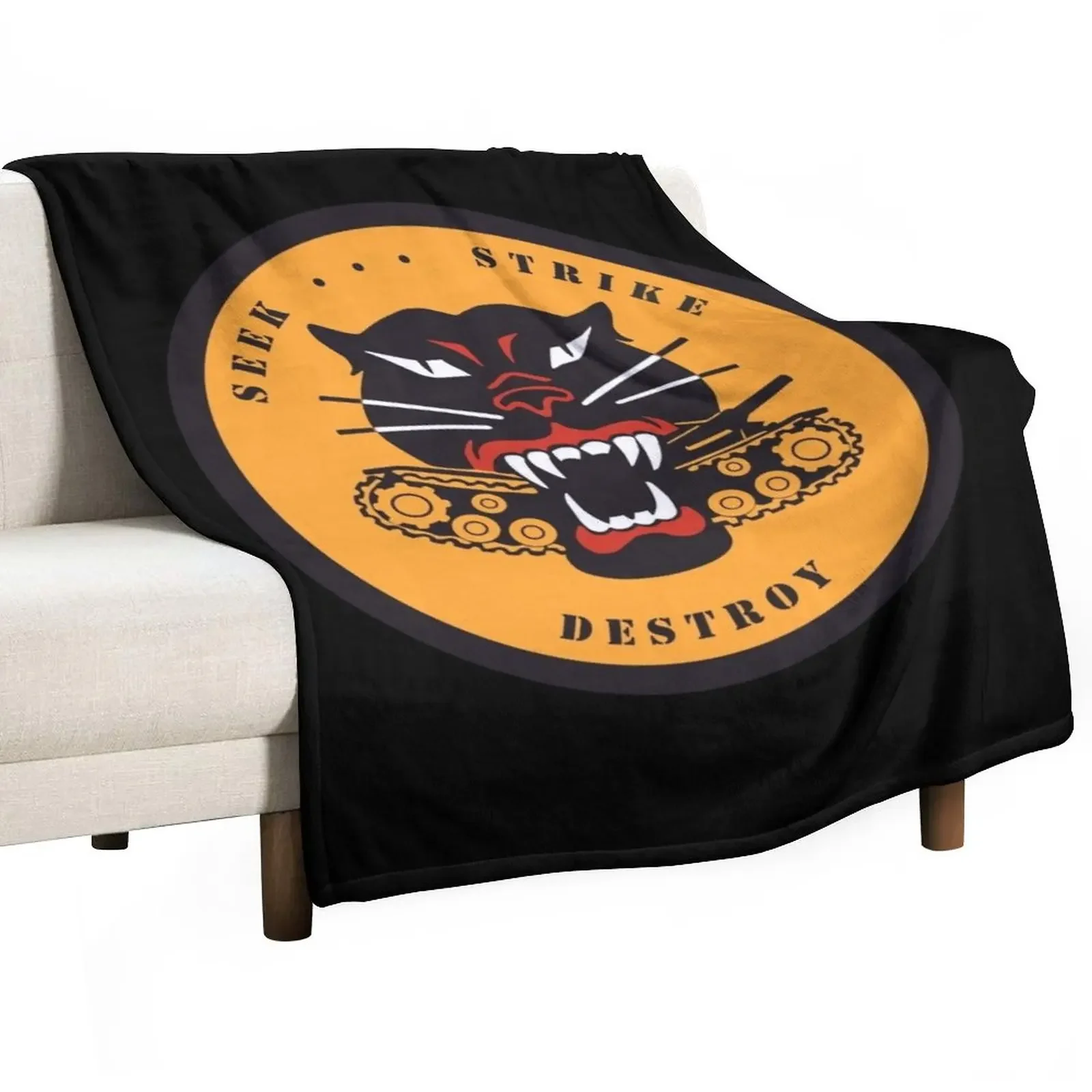 

Seek Strike Destroy Throw Blanket Blankets For Baby Quilt Decorative Throw Blankets