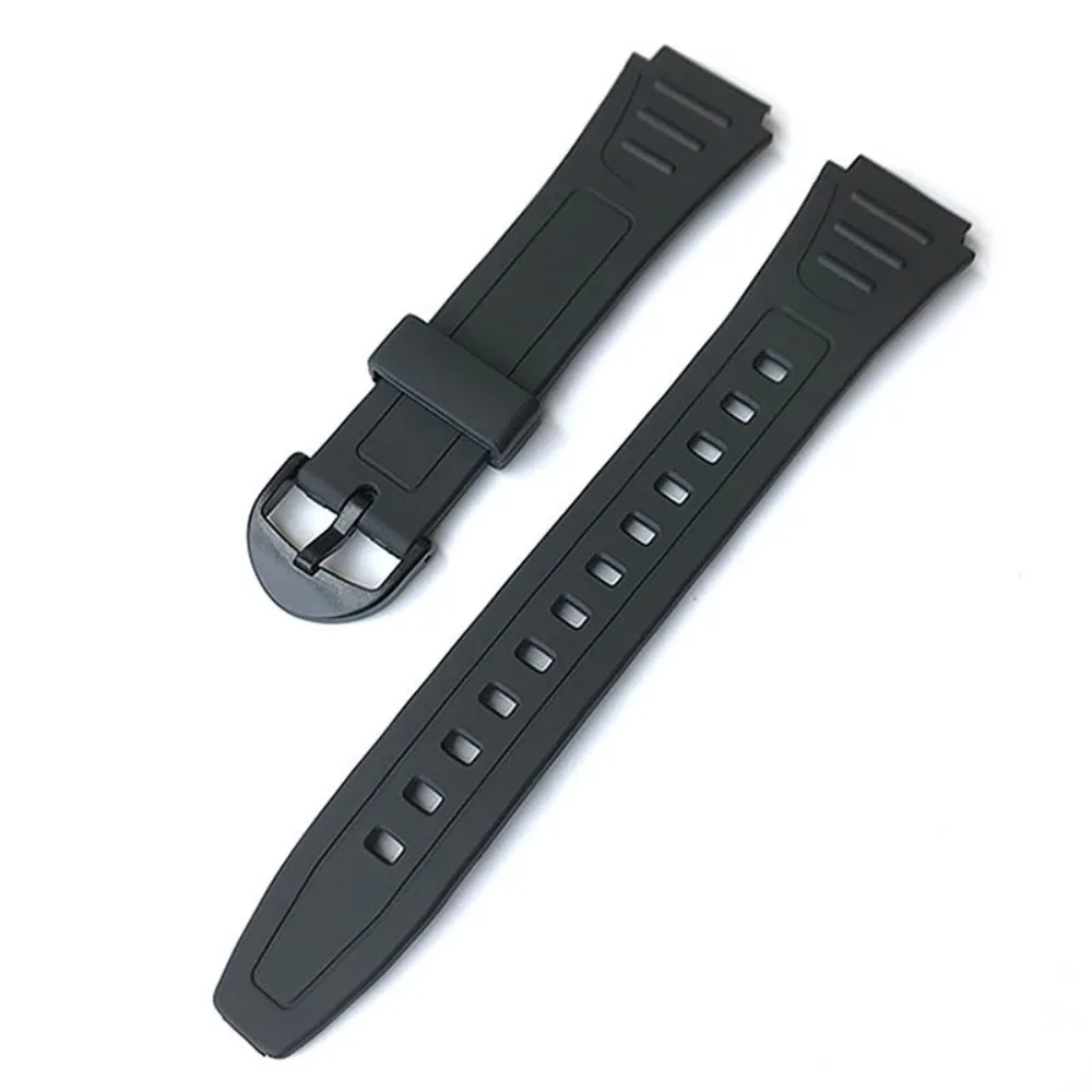 Silicone Rubber Watch Band For Casio G Shock W-800H W-217 AQ-S800W Watch Accessories Sports Bracelet 18MM