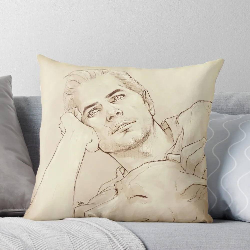 

Looking at her (dreamy!Cullen) Throw Pillow Luxury Pillow Case Pillow Decor Covers Decorative