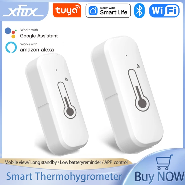 Tuya Smart WiFi Bluetooth Temperature And Humidity Sensor Indoor Thermometer Hygrometer Monitoring Works With Alexa Google Home 1