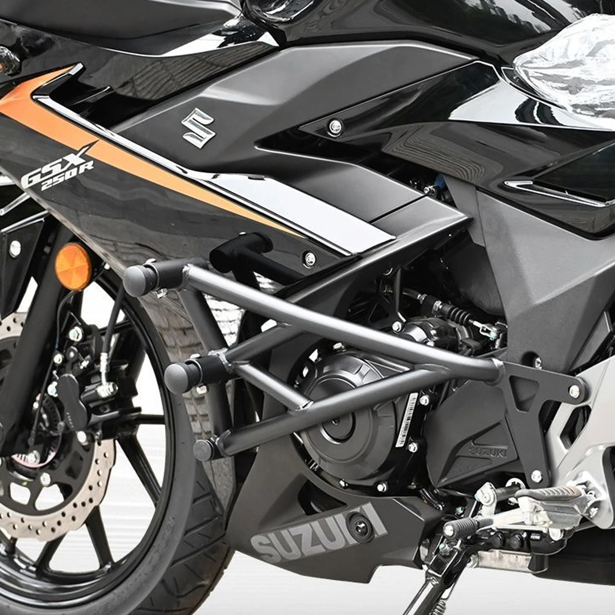 오토바이 엔진 보호 바 범퍼 액세서리 보호 바 탄소강 바 스즈키 GSX250R GSX 250R용