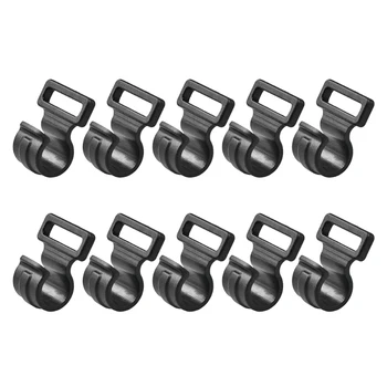 10pcs Tent Wind Rope Clamp Hooks Camping Carabiner Buckles Tent Tool Multifunction Hook Camping Equipment