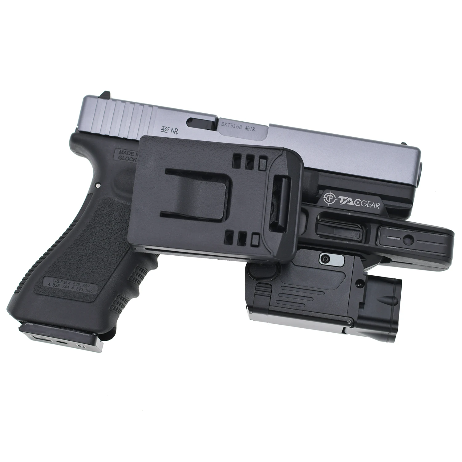 TACGEAR OWB Holster Left Right hand Belt Clip Carrier holder Can Hold Flashlight Red dot Sight for Pistol have a integral rail 4