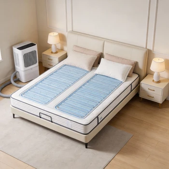 Materasso rinfrescante a doppia zona per 2 persone, materassino refrigerante per casa, dormitorio, appartamento