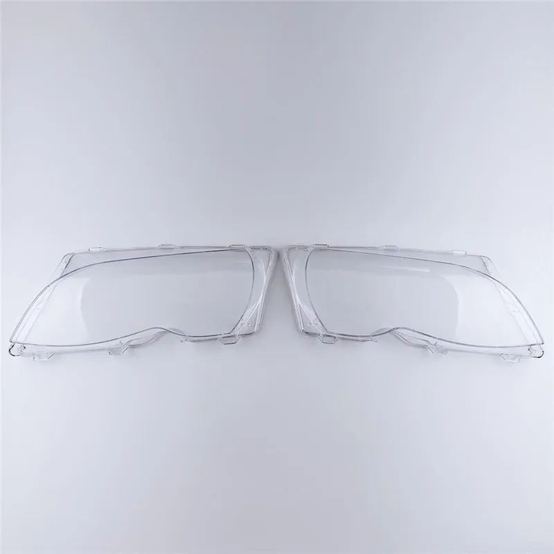 2Pcs Car Lights Headlight Lens Shell Lamp Cover Replacement Glass For