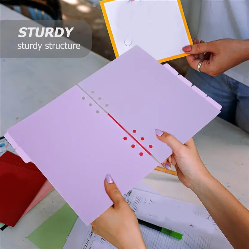 Notebook Binder Divider 6 Pcs Binder Tabs Dividers Protectors Plastic File Folder Dividing Line 6 Ring Paper Pp A5 Folder Binder Page Dividers Office