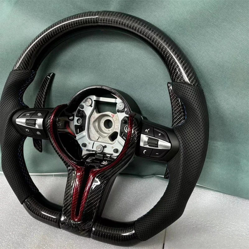 E-F 섀시 레이싱 스티어링 휠, 탄소 섬유 스티어링 휠 어셈블리, BMW M6 M3 M3 F10 F30 F31 F11 E90 E91 E92 3 4 5 시리즈용