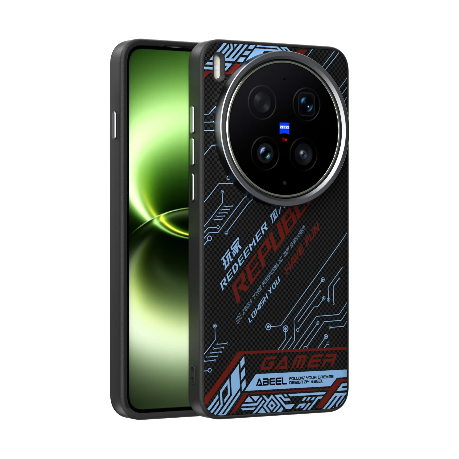 Enhanced Product Title:  
Premium Magnetic Lens Protective Case with Wireless Charging Compatibility - Anti-Fall Design, Large Hole PC Cover