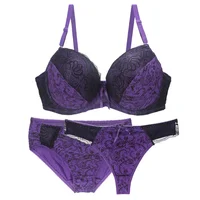 Ensemble de soutien-gorge Sexy grande taille, trois pièces, sous-vêtements pour femmes, transfrontalier, meilleure vente pour la maison, matériau confortable, Assurance qualité 1