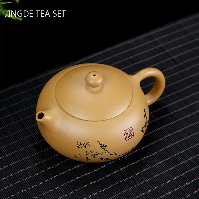 Chinese Yixing tea pots Purple Clay Teapot Raw ore Gold Section Mud beauty kettle Handmade Custom Boutique Tea set 240ml