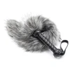61CM Artificial Wool Fox's Tail Whip,Horse Whip,Costumes Performance Props,PU Leather Handle with Wrist Strap 6