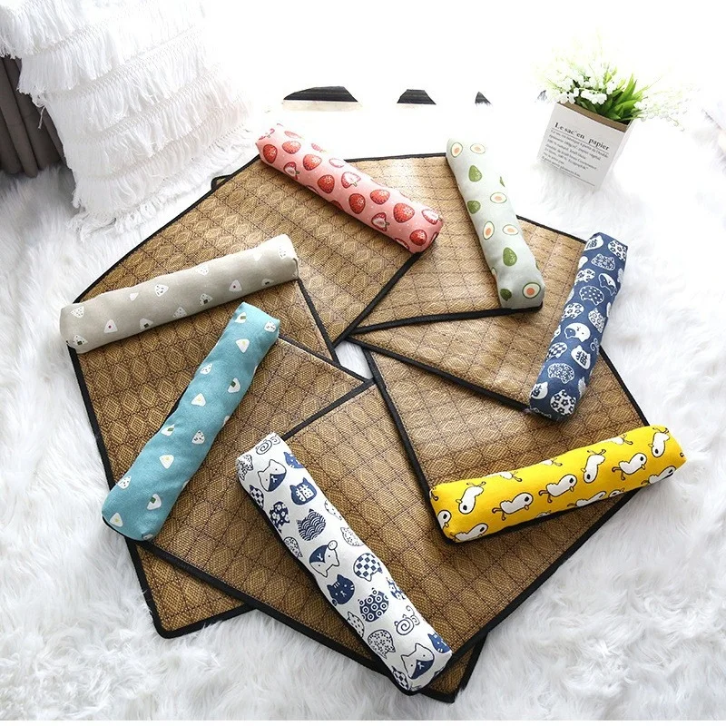 Cat Cooling Mat Natural Rattan Self Cooling Pad For Indoor Pets_voghion.com