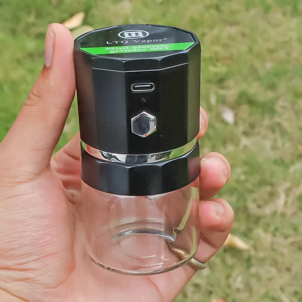 Portable Electric Herb Grinder USB Rechargeable Anti Touch Tobacco Crusher Grinders For Smoking Pipe Grass Smoke Accessories herb grinder smoking accessories tobacco smoking accessories tobacco grinder