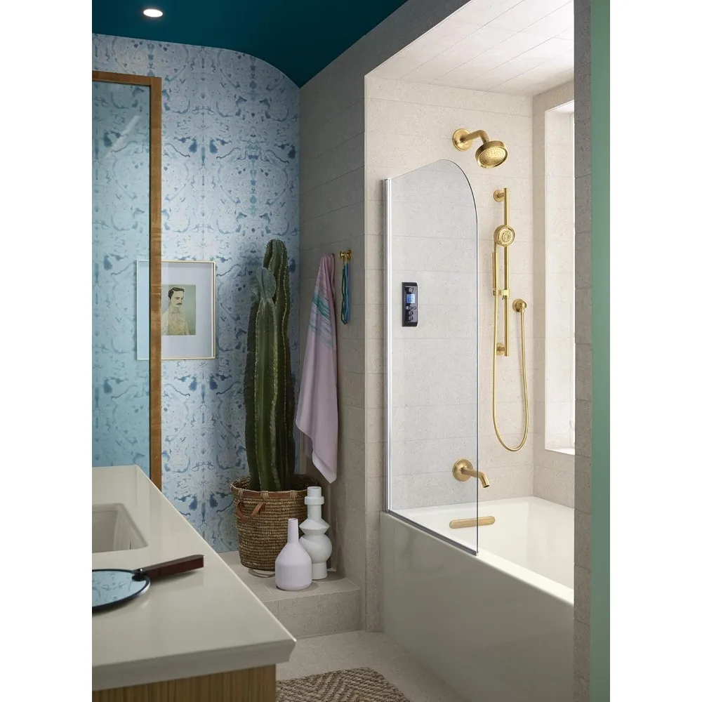K-1-LA 60x30" Alcove Bath Integral Apron/Flange Left Drain Modern Style