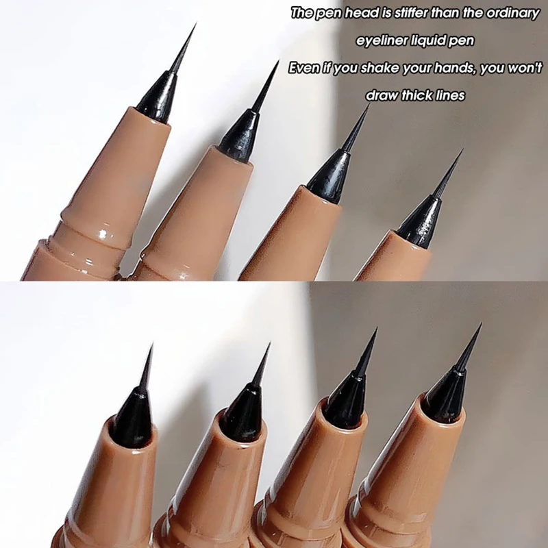 Eyeliner liquid pen is smooth, fast drying, waterproof, durable, not easy to smudge, and very thin eyeliner pen 4
