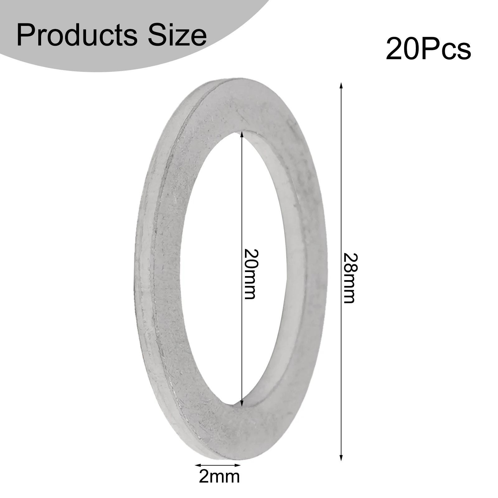 20pcs Car Oil Drain Crush Washer Gaskets 94109-20000 Drain Gasket 20MM For Honda For Acura Car Drain-Plug Pressure Washer