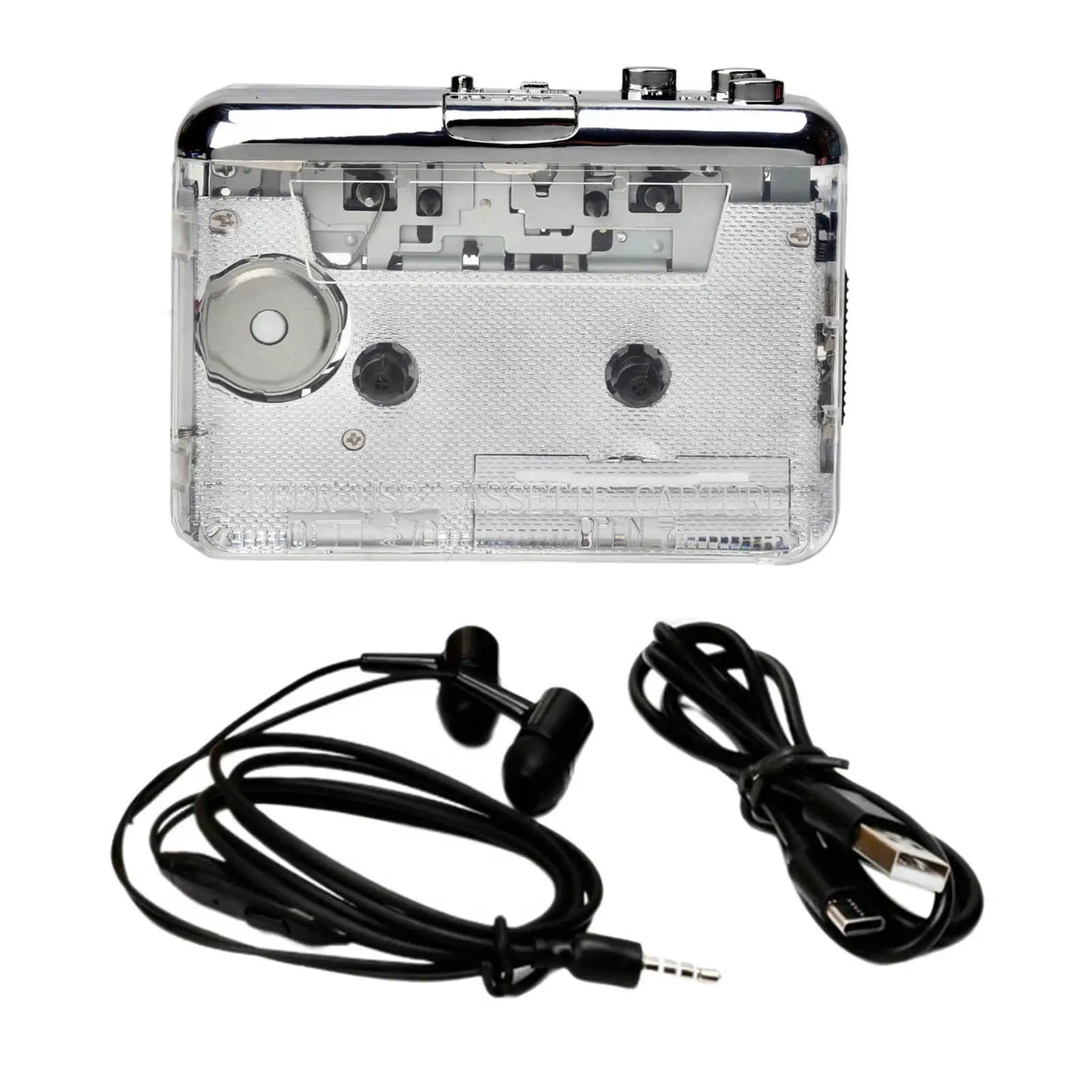 Conversor Usb Cassette / Tape Player Converter Para Mp3 Em