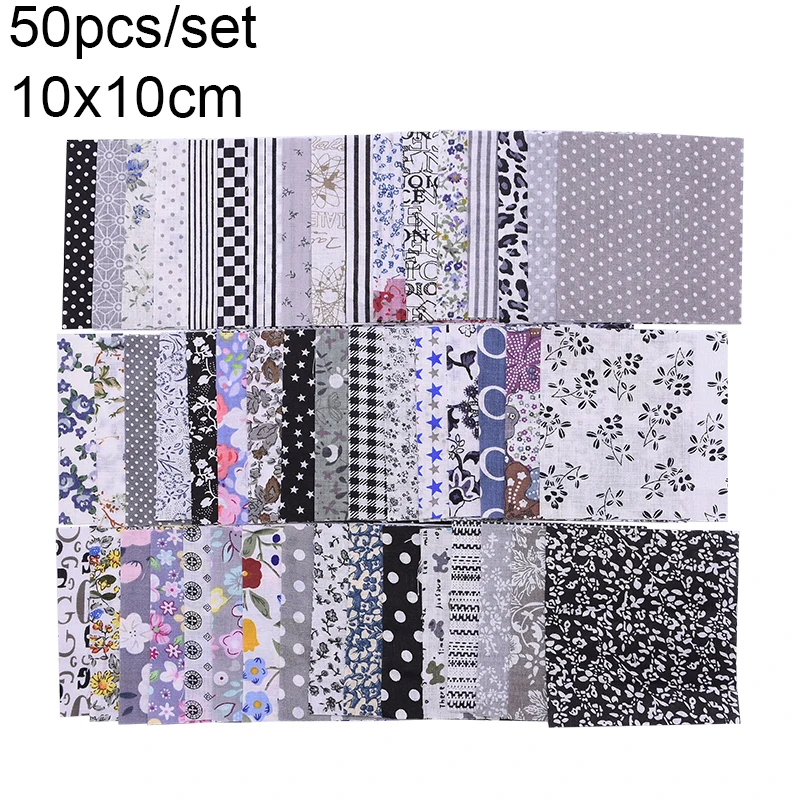 50pcs 10x10cm Black