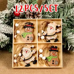 Festive Wooden Christmas Gnome Pendants - Holiday Decorations & Ornaments (Pendants 10)