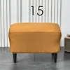 American Style Footstool Cover  Rectangle Elastic Ottoman Cover High Quality Velvet Furniture Protector Footrest Slipcover 5