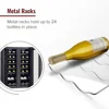 24-Bottle Dual-Zone Wine Cooler with Split Storage & Touchscreen Controls Freestanding Refrigerator Red White and Rosé Wines 6