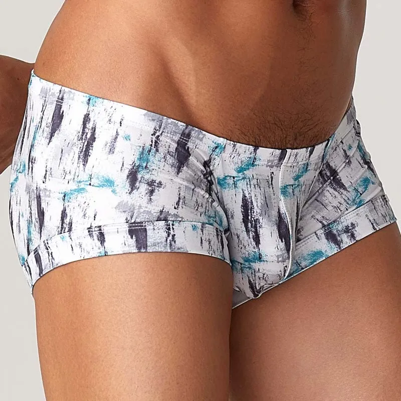 

Fashion Print Mens Boxers Underwear Sexy Bulge Penis Men Boxershorts Low-rise U Convex Pouch Male Panties Man Briefs Underpants