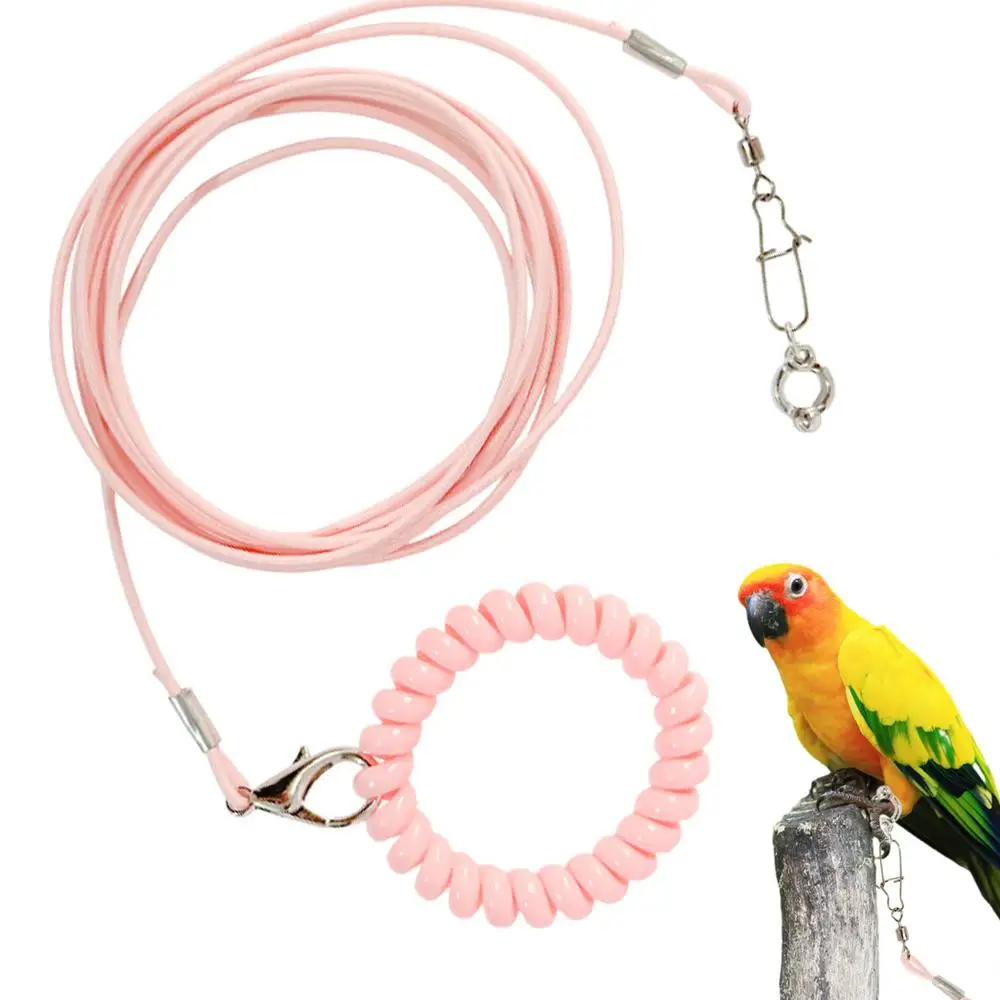 Cuerda De Vuelo Para Pájaros - 3 Metros, Con Anillo De Muñeca, Entrenamiento Seguro Para Loros Y Periquitos