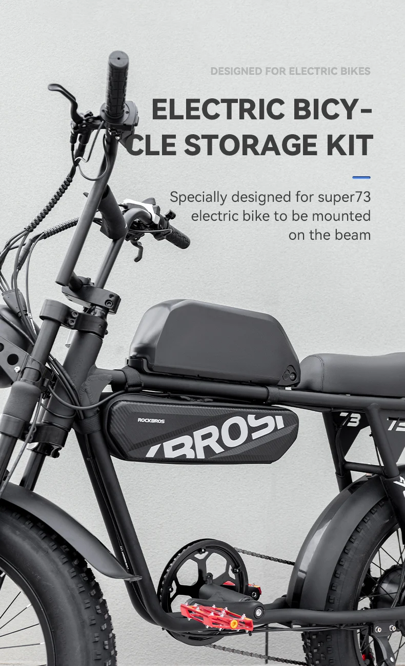 Bike Bag Large Capacity Reflective Cycling Parcel Waterproof Double Zipper Carbo