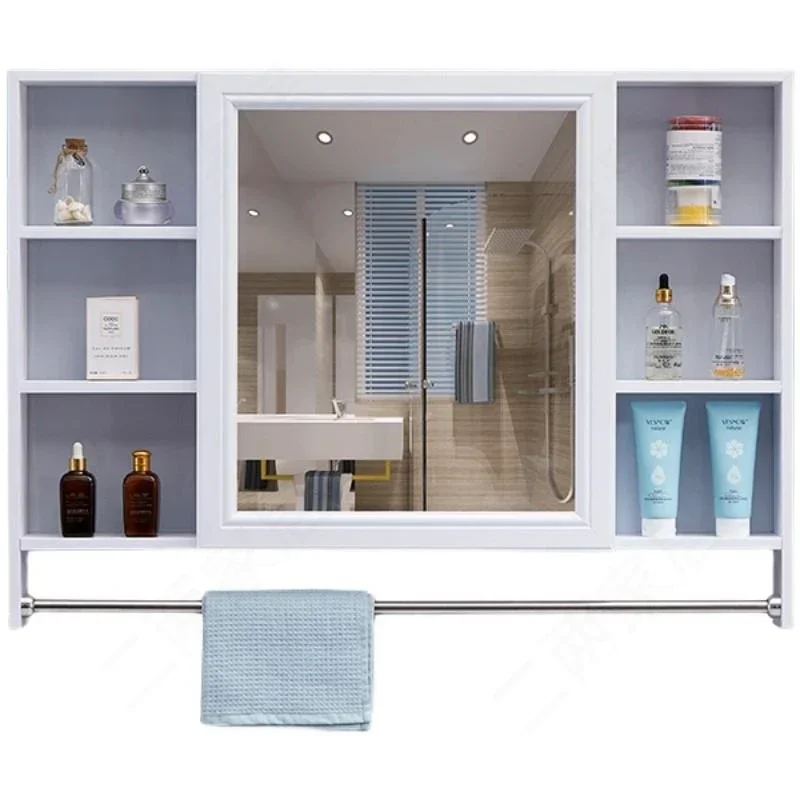 Smart Bathroom Mirror Cabinet Simple Large Capacity Toilet Narrow Mirror Cabinet Shelv Home Furniture Arredo Bagno FYBC